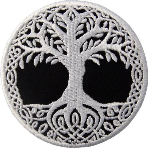 Yggdrasil The Tree of Life in Norse Patch Embroidered Badge Iron On Sew On Emblem