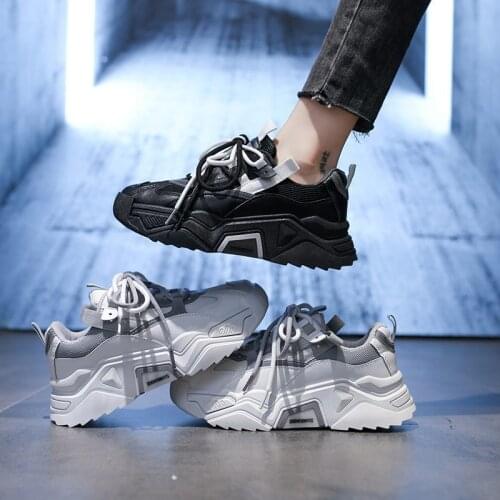 New Womens Platform Sneakers Vintage Dad Shoes Fashion Comfortable Height Increase Vulcanized Shoe Outdoor Sports Running Shoes