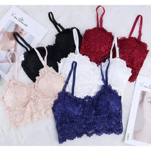 2019 new arrival Bra Wireless Bras for Women Lingerie Lace Sexy Bralette Push Up Bra Plus Size Straps Backless Bras