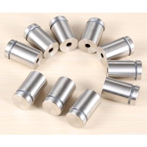 10Pcs 19x30mm Stainless Steel Stand Off Bolts Decorative Mirror Nails Glass Sign Advertisement Screws Fixing Standoffs Pin Mount