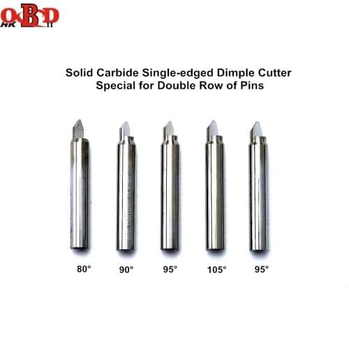 4.5 5.0mm Raise Solid Carbide Single-edged Dimple Cutter Special for Double Row of Pins Endmill Key Cutting Copy Machine