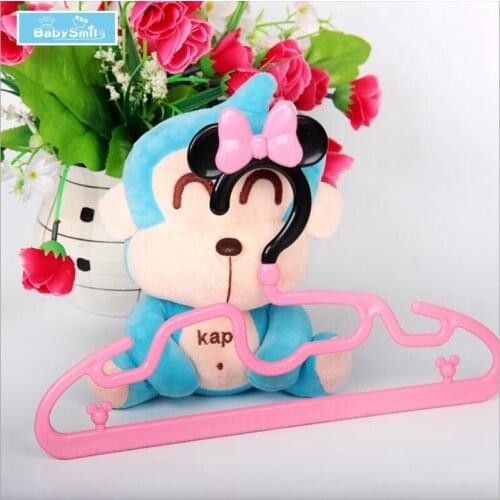 5Pcs 10pcs Cartoon Clothes Hanger Good Quality PP Plastic Hangers for Baby 4 model design 3D Space Children Hangers