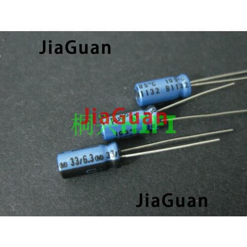 50pcs Genuine NICHICON KT 6.3V33UF 5X11MM Audio Electrolytic capacitor blue kt 33uF/6.3v hot sale 33UF 6.3V