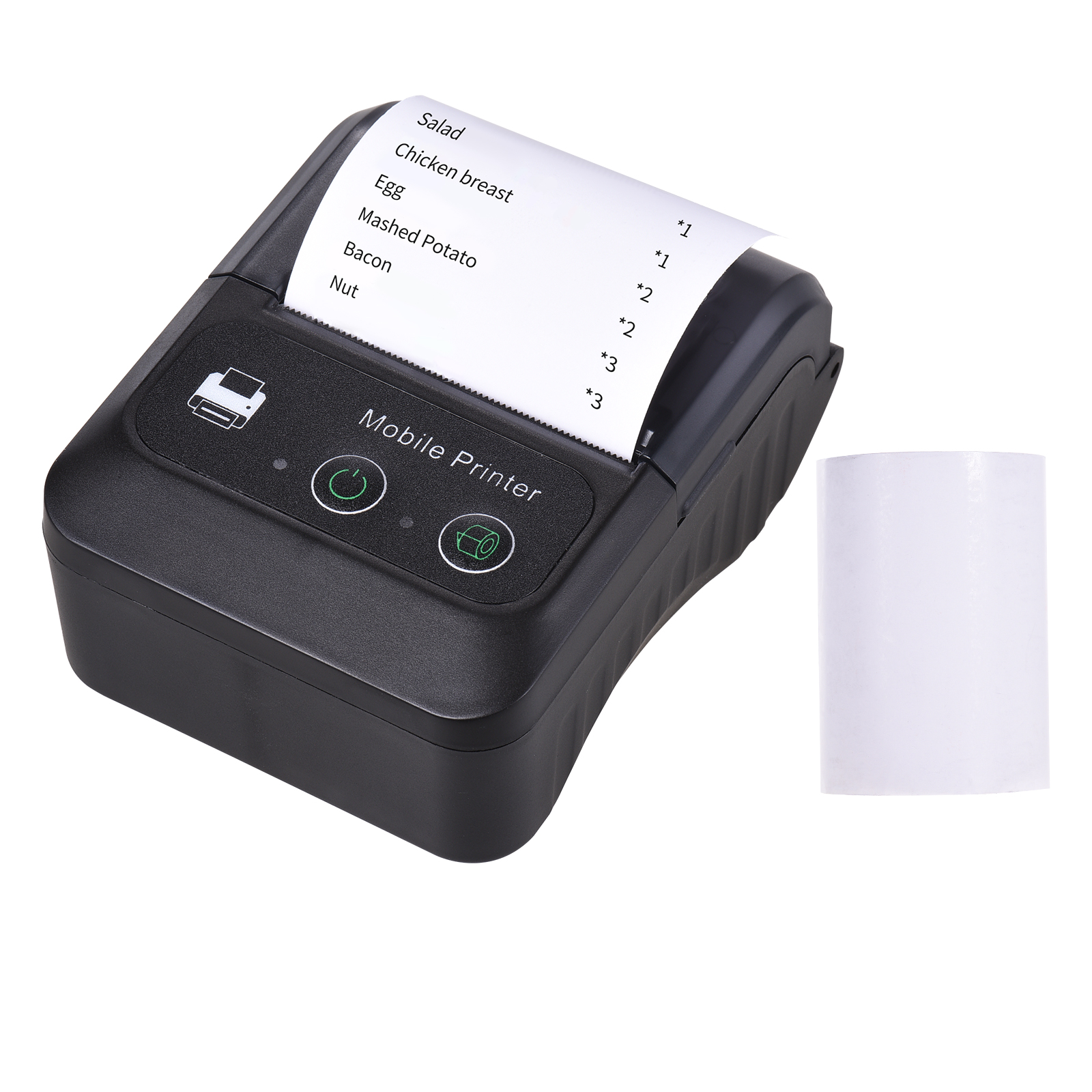 MP-II 58mm Bluetooth Thermal Receipt Printer for Android IOS Windows Portable USB Bill ESC POS Mobile Printer for Retail Store