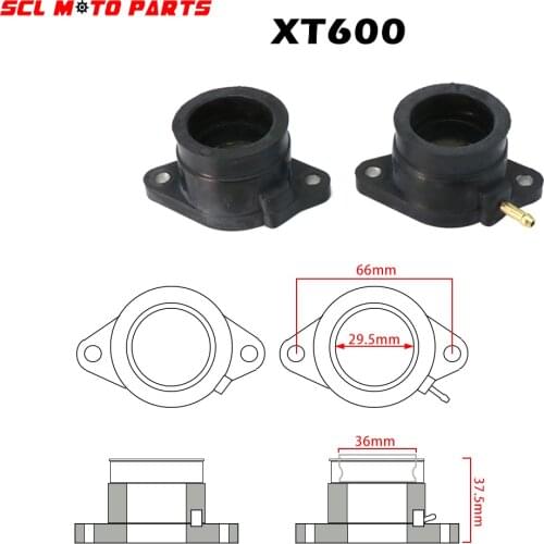 ALconstar-Carburetor Interface Adapter Intake Manifold Interface For Yamaha XT 600 XT600 XT600Z XT600E 1984 - 2003 TT600 2 Pcs