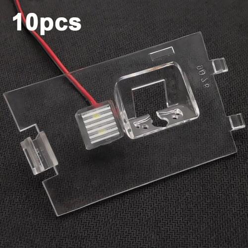 YIFOUM 10pcs Car Rear View Camera Bracket License Plate Light Housing Mount For Jeep Patriot Compass Grand Cherokee 2011-2014
