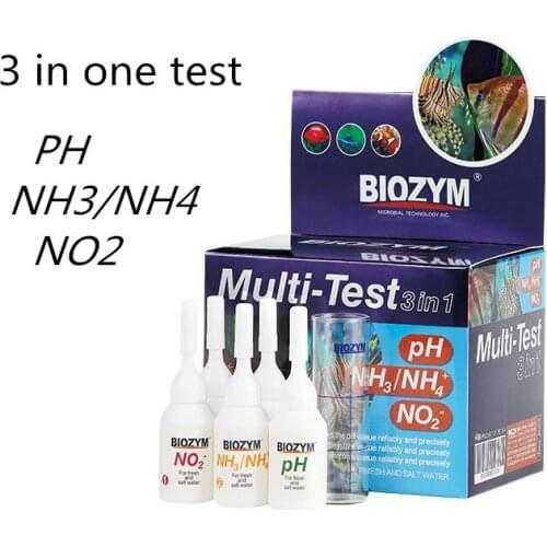 BIOZYM Fish tank general nitrite PH/NO2/NH3 three in one test agent pH test