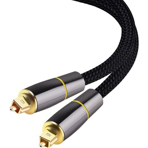 HIFI 5.1 Digital SPDIF Fiber Toslink Optical o Cable 1M for TV Box PS4 Speaker Wire Soundbar Amplifier Subwoofer
