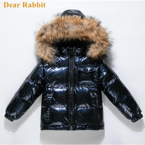 Children winter parka 90% White duck down jackets boys clothing for snow wear kids outerwear & coats baby girl clothes snowsuit