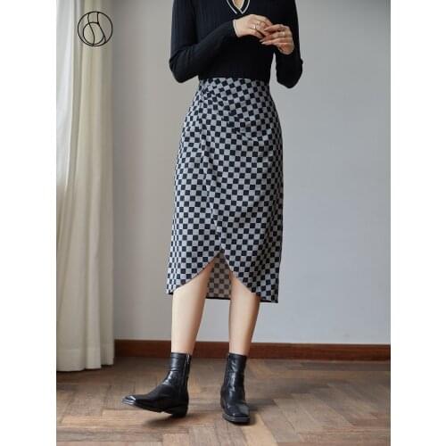 DUSHU High Waist Skirts For Women