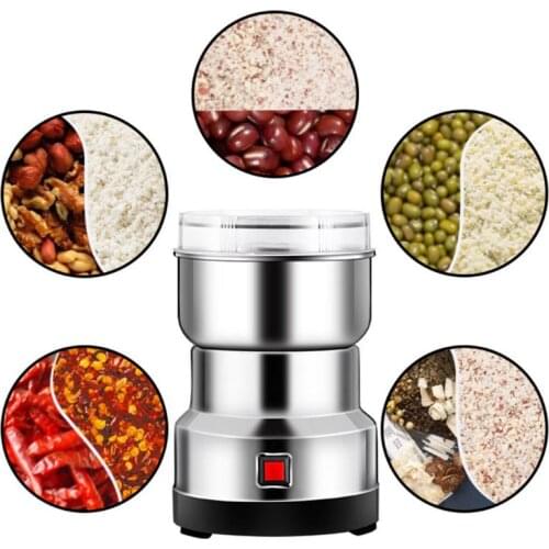 Electric Coffee Grinder Multifunction Stainless Steel Blade Cafe Spice Mill Blender Nut Bean Seeds Grinding Smash Machine