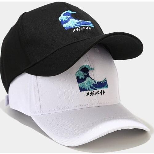 Mens Fashion Cap Hip Hop Caps for Women Fashion Wave Embroidery Winter Womens Cap for Autumn Jockeys Caps Man Bone Baseball