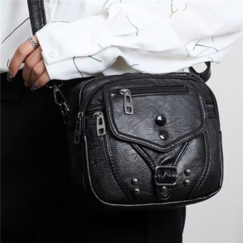 Small Square Bags 2021 New Fashion Women Messenger Bag Female Black Brown One Size Shoulder Bag Ladies Large Capacity Bags