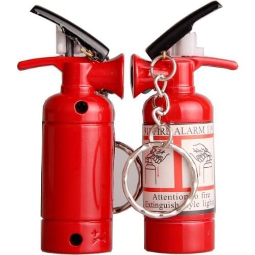 Originality Small Fire Extinguisher Pendant Type Personality Grinding Wheel Flame Lighter