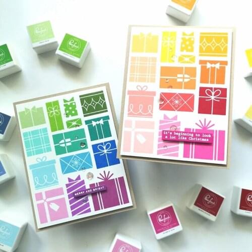 Panalisacraft christmas noel Navidad Gift Box Cutting Dies And Clear Stamps scrapbooking Album Paper Card Craft Embossing