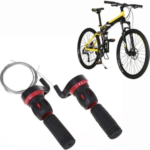 1 Pair Derailleur Grips Bicycle Lever Transmission Twist Grip Speed Change MTB Bike Compatible Cycling Gear Shifter Travel