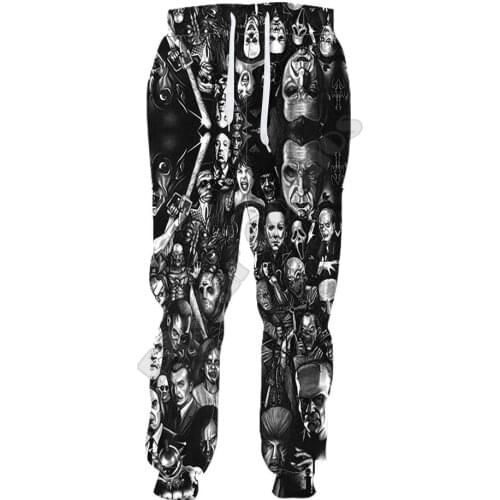 PLstar Cosmos Michael Myers Pants Men Women Novelty 3D Printed Funny Pants Full Hip Hop Sweatpants Drop shipping style-1
