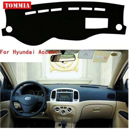 For Hyundai Accent Car Dashboard Cover Non Slip Dash Mat Sun Shade Carpet Pad