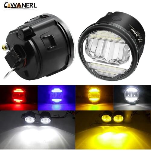 2in1 Fog Light + Daytime Running Light Car Front Bumper LED Fog Lamp DRL H11 12V For Infiniti M25 M37 M56 G25 G37 EX25 EX35 EX37