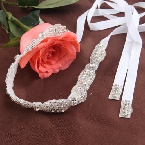 Luxury Rhinestone Bridal Headband Wedding Hair Accessories Twisted Headbands for Women 3H3023