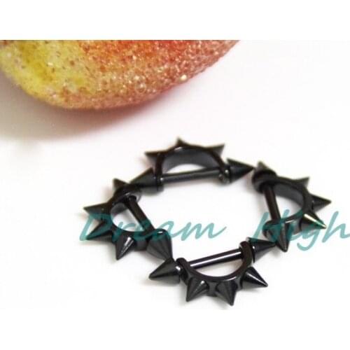 New Arrival Titanium Eyerow Piercing Nail nails Black Eyebrow rings Body Jewelry 100pcs/lot Promotional gift Free Shipping
