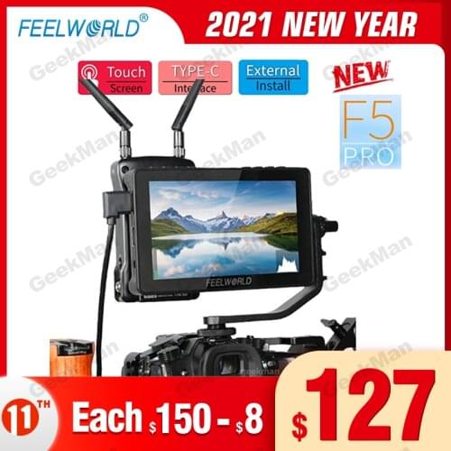 INSTOCK FEELWORLD F5 Pro 4K Monitor 5.5 Inch Field Monitor TYPE C Video Monitor for DSLR Camera Gimbal Rig