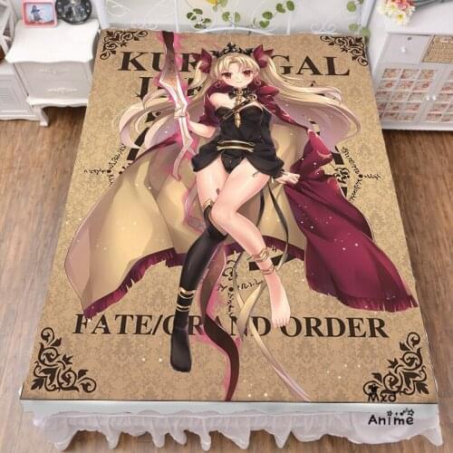 Japanese Anime Fate Grand Order Servant Printed Bed sheets 120*200cm 150*200cm Bedsheet otaku Bed sheet Summer Quilt Blanket