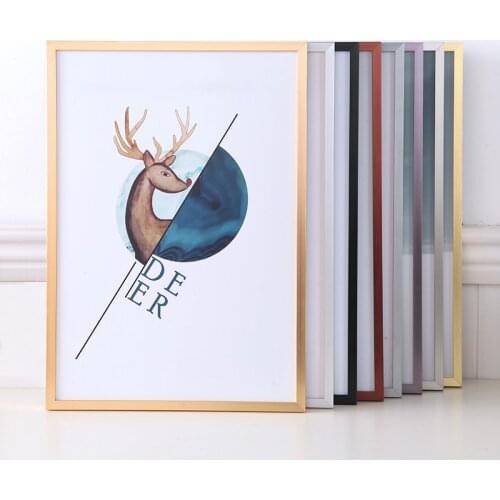 Golden metal Frame A4 A3 Silver Color Picture Photo Frames for Wall picture frames wall photo frame home decor