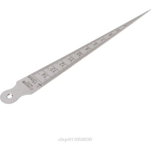 1-15mm Stainless Steel Taper Gauge Feeler Hole Metric Inch Measuring Tool F01 21 Dropship
