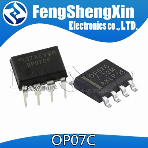 10pcs/lot OP07C SOP-8 OP07CDR OP07 Operational Amplifier IC