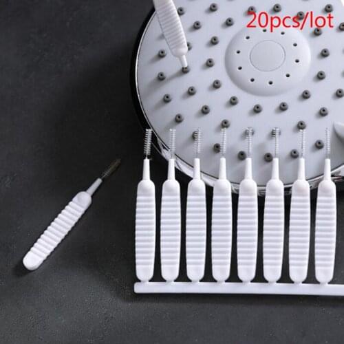 20pcs/set Shower Head Cleaning Brush Bathroom shower Washing Anti-clogging Phone Hole Brush head cleaning brush