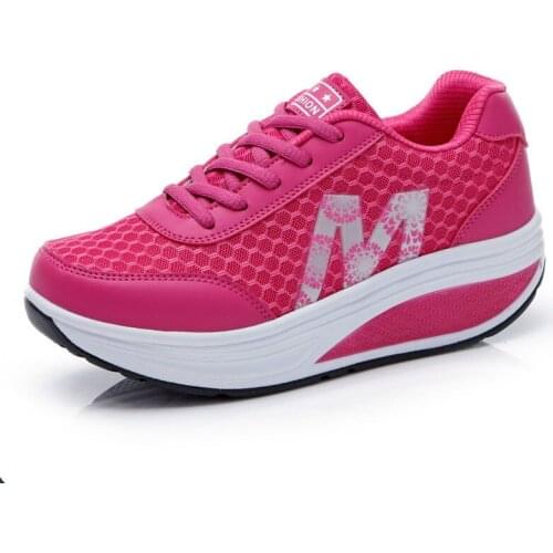 2021 Plus Size 41 42 Spring Thick Sneakers Women Casual Shoes Breathable Womens Bottom Womens Singles Zapatos De Mujer