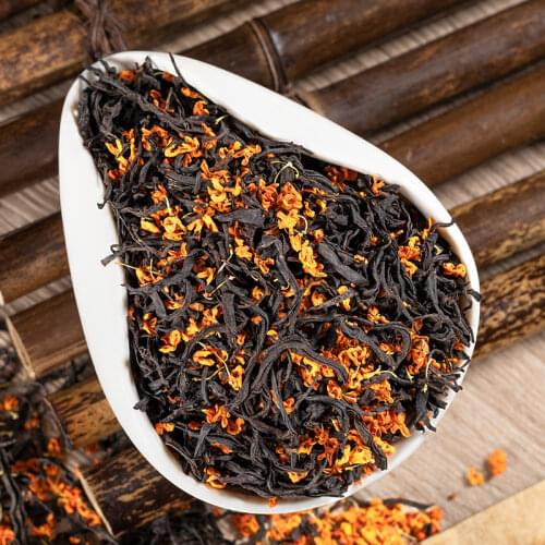 2020 Black Chinese Tea Osmanthus Lapsang Souchong Non-Smoked Flavor Cha 250g