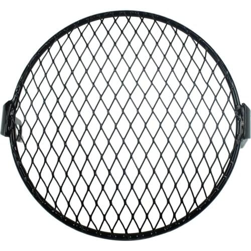 5.75" Retro Metal Motorcycle Grill Side Mount Headlight Cover