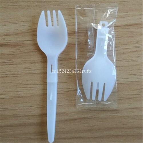 5000pcs Plastic scoop Folding Fork Spoon Measuring Spoon Ice Cream Fork Scoop