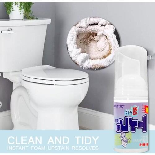 62g/1pc Fast Foaming Toilet Cleaner Bubble Liquid Spray Toilet Washing Machine Sink Floor Tile Home Cleaning Suppliers
