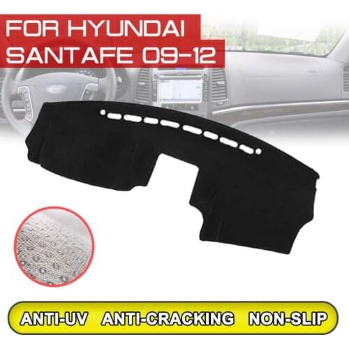For Hyundai Santafe 2009 2010 2011 2012 Car Dashboard Mat Anti-dirty Non-slip Dash Cover Mat UV Protection Shade