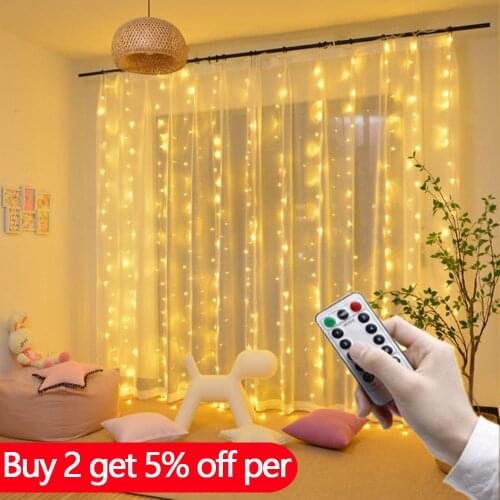 Everso LED Garland Curtains