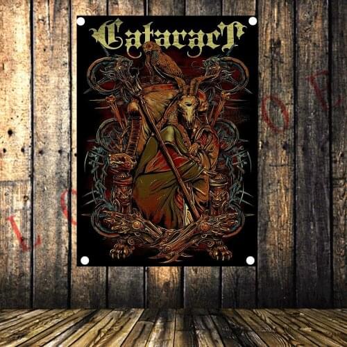 Rock music band classic Tattoo poster flag banner tapestry Hanging painting wall hanging Bar cafe home Background decor cloth