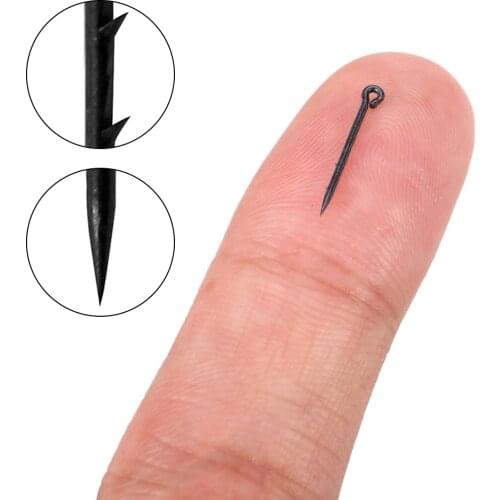 20/50/100PCS Metal Bait Spike Carp Fishing Hook Pin Spike Sting Boilies Hair Rigs Maggot Corn Ronnie Carp Fishing Feeder Tools