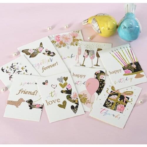 Mini Birthday Cards Glitter Birthday Wishes Cards Friendship Thank You Cards