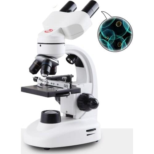 Professional optical biological microscope 5000X binocular children experiment portable electronic microscope sperm