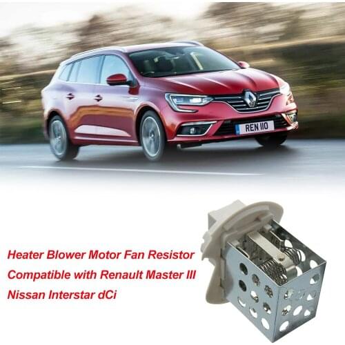 Heater Blower Motor Fan Resistor 8 Pin Compatible with Renault Master III Interstar dCi
