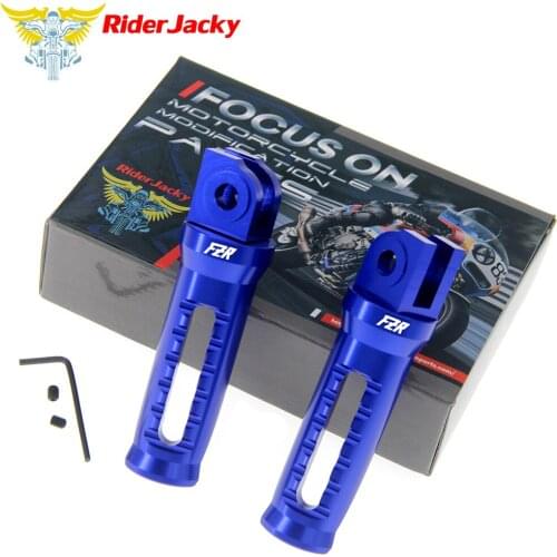 RiderJacky For YAMAHA FZR 600 & 600R 1989-1999 1994 1995 1996 1997 1998 Motorcycle Front Footrest Foot Pegs CNC Foot Rests Pedal