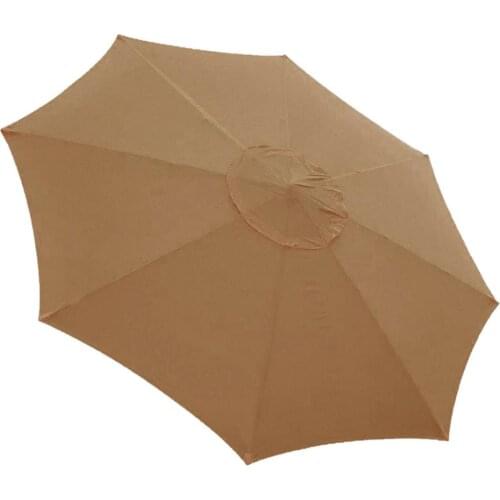 2/2.7/3M Polyester Replacement Cover Garden Patio Parasol Waterproof Canopy Cover Outdoor Umbrella Cover Awning Sun Shade Shelte