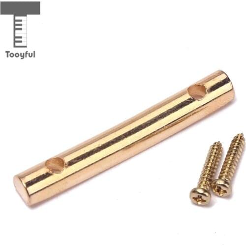 Tooyful Gold String Retainers Bars Tension Bars with Mounting screws For Tremolo Systems Electric Guitar Accessories 42mm