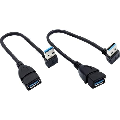 Male to Female Extension Cable - 2Pack USB 3.0 A-Male to A-Female Adapter Cord 7.9inches (20cm)