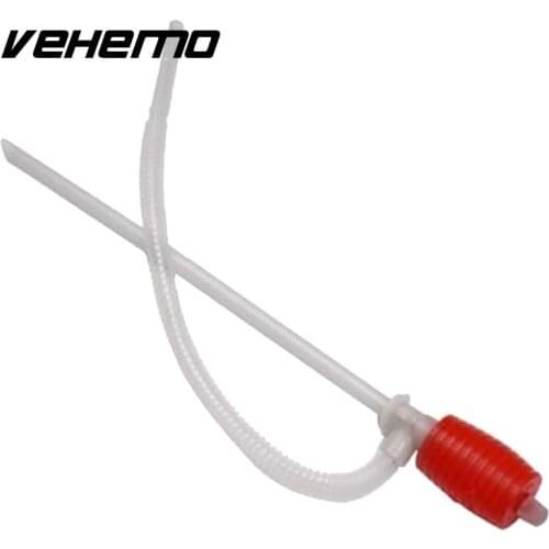 Vehemo New High Quality Poratble Hand Gas Oil Liquid Pump Siphon for Car Motorcyle
