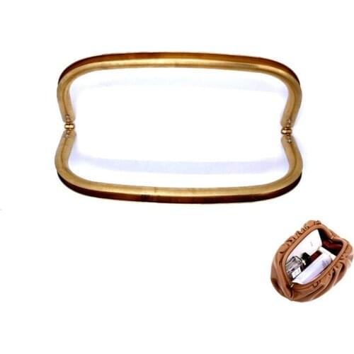 18cm Vintage Elegant Women Purse Frame Clutch Bag Antique Gold Hardware Accessories High Quality