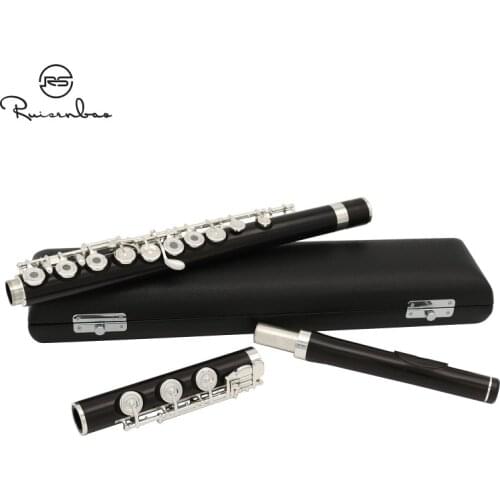 High-grade flute Ebony flute quality Professional Designs C Key Flutes 17 Holes Open Holes
